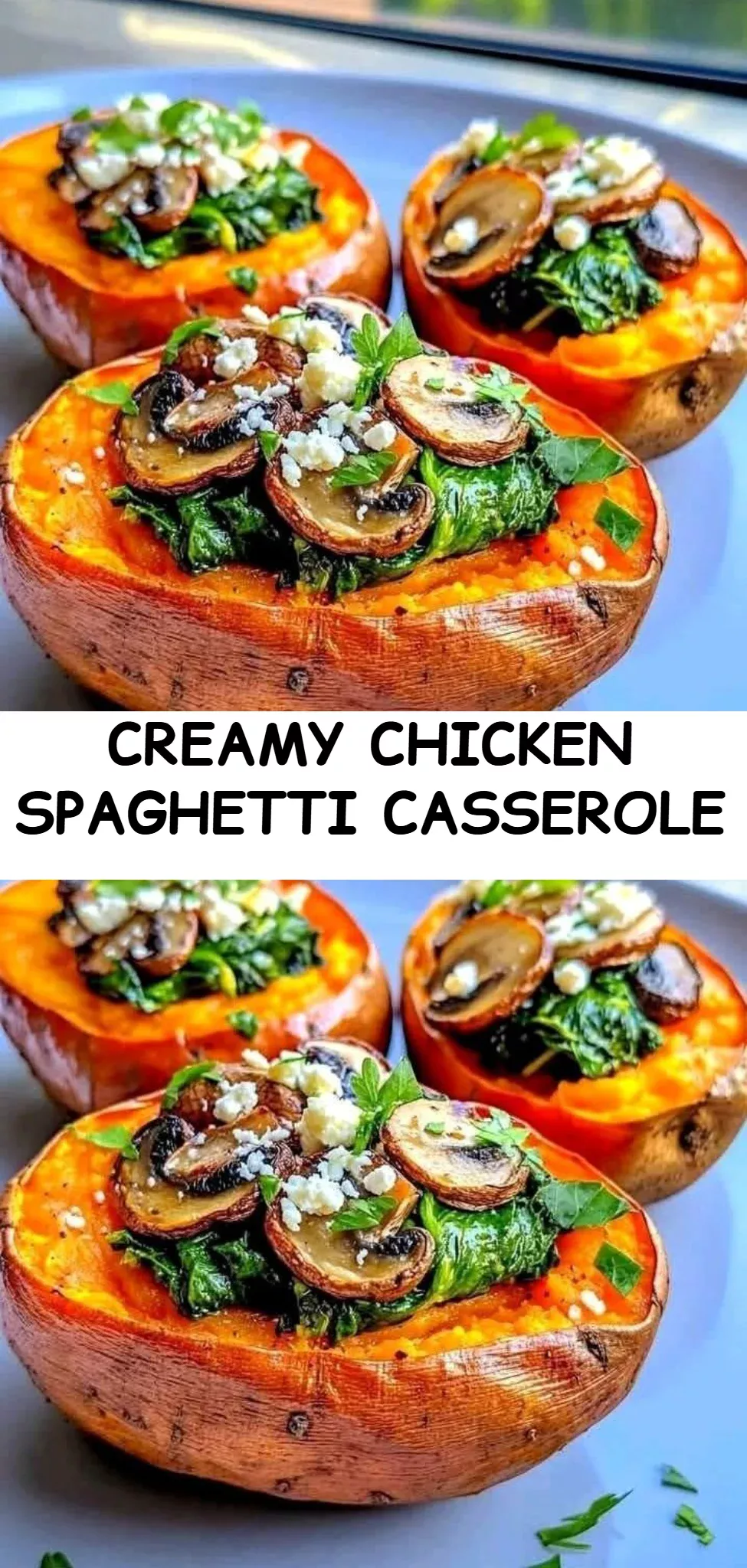 Creamy Chicken Spaghetti Casserole