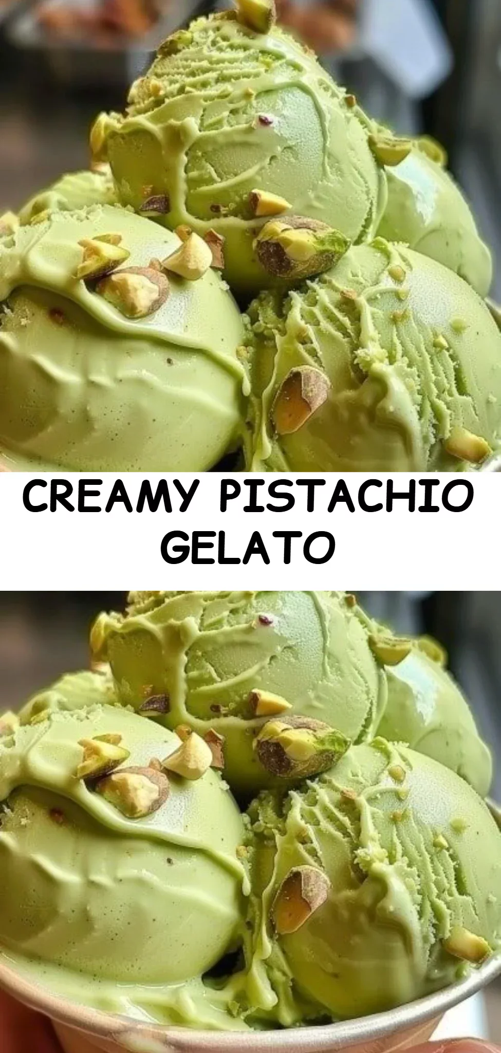 Creamy Pistachio Gelato