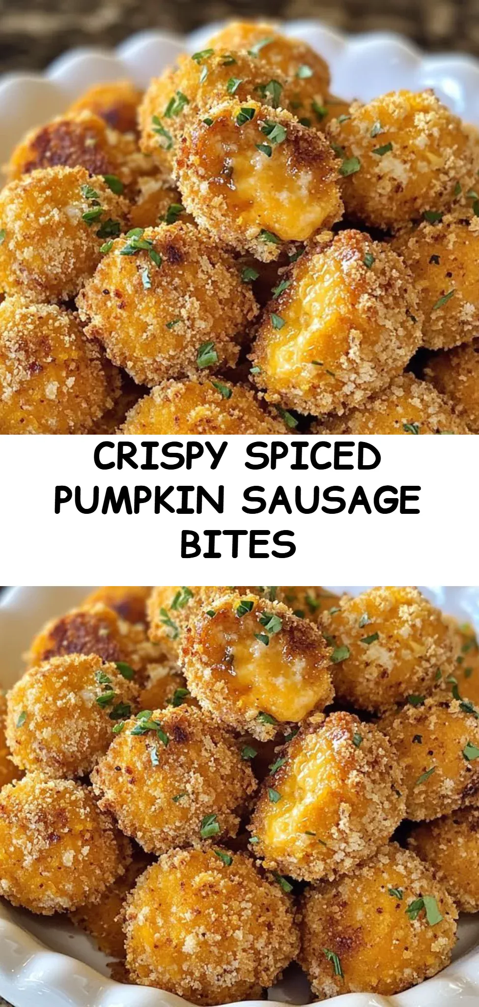 Crispy Spiced Pumpkin Sausage Bites