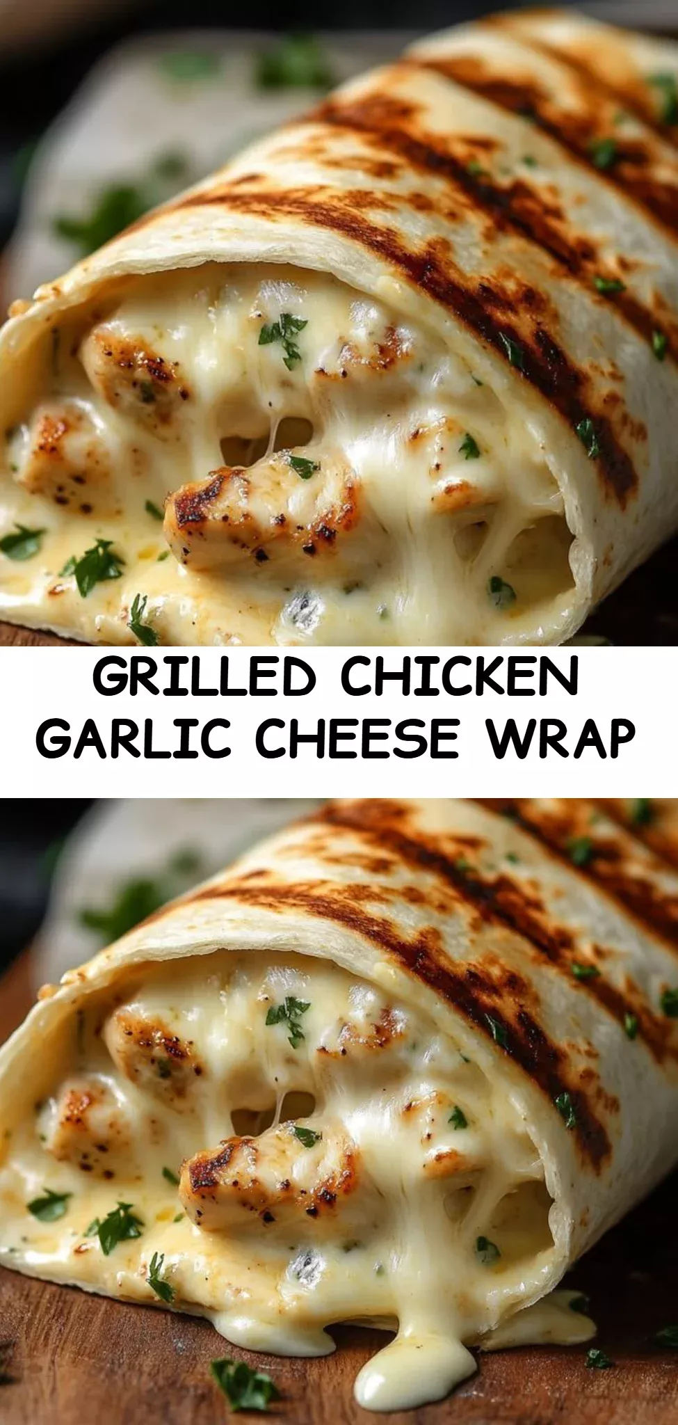 Grilled Chicken Garlic Cheese Wrap