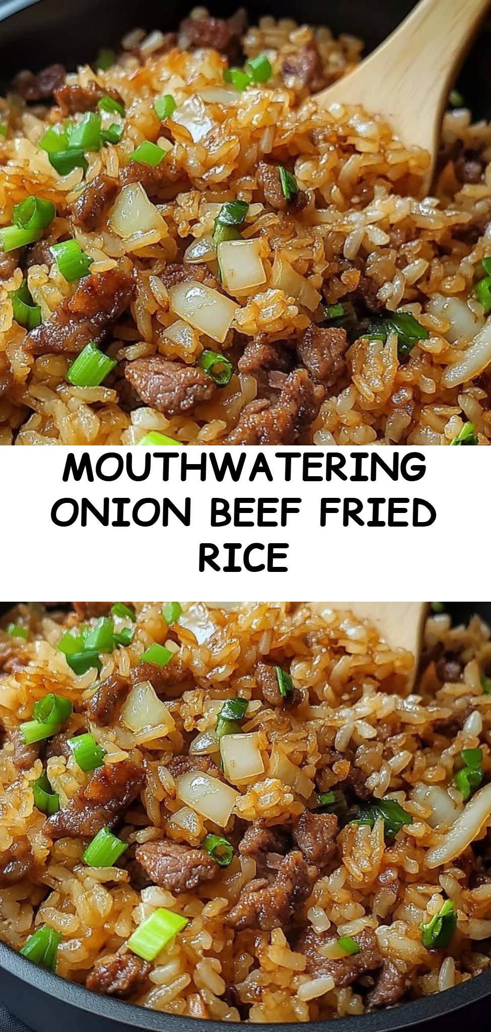 Mouthwatering Onion Beef Fried Rice