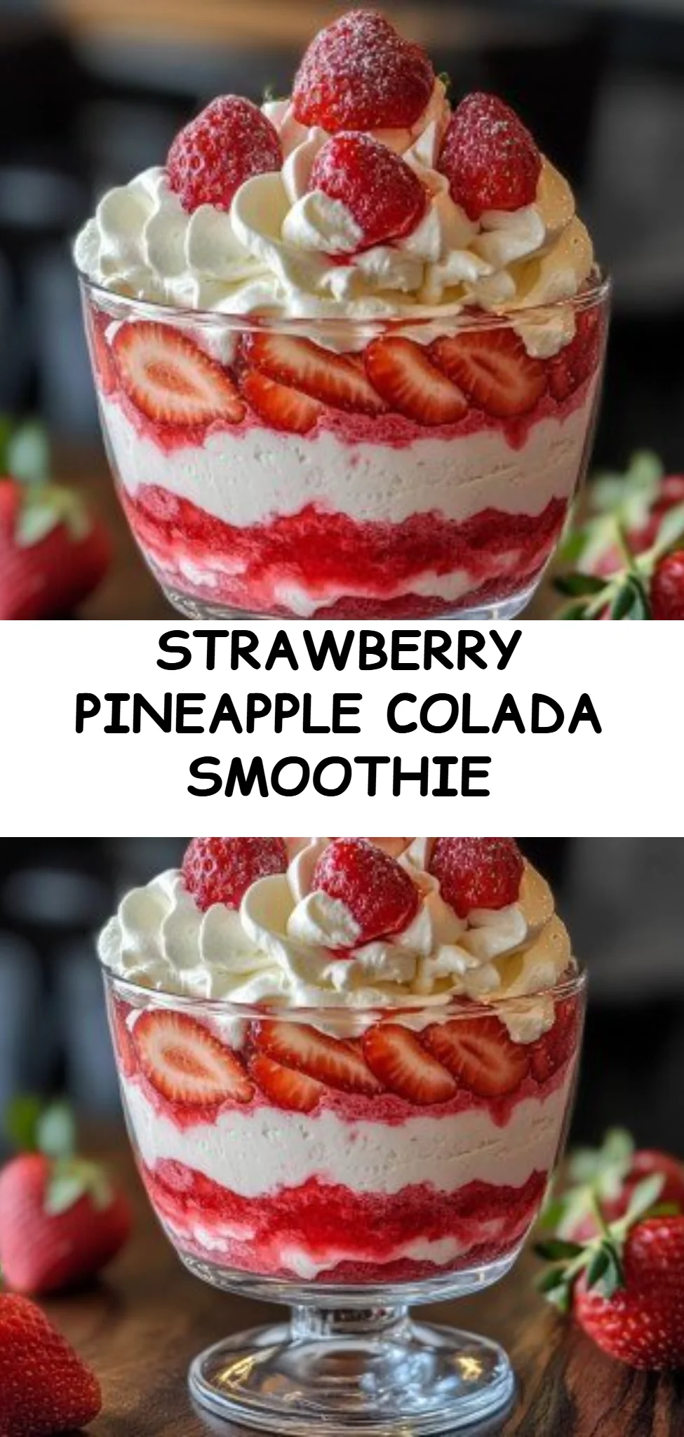 Strawberry Pineapple Colada Smoothie