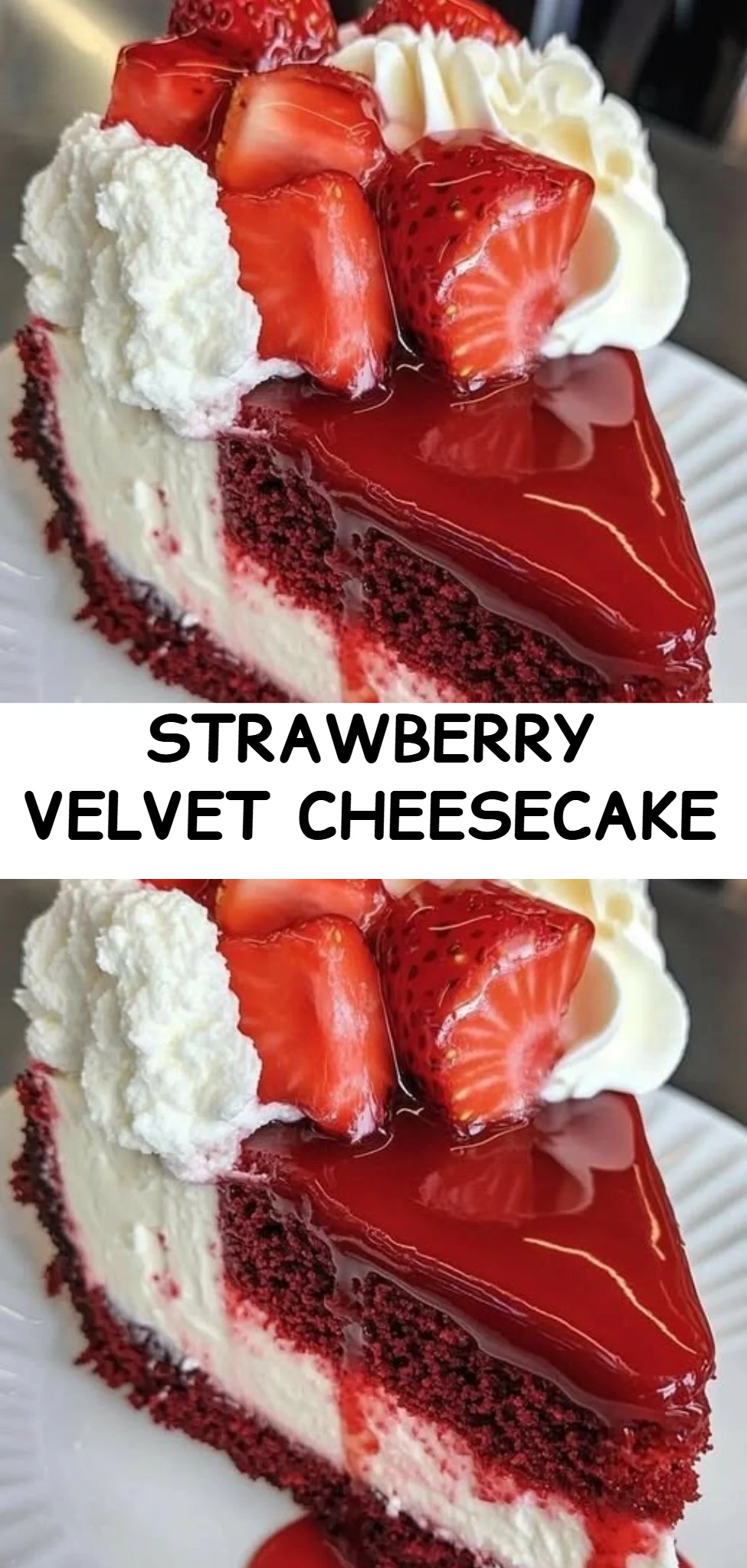 Strawberry Velvet Cheesecake