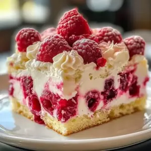 White chocolate raspberry cake with fresh raspberries and creamy frosting